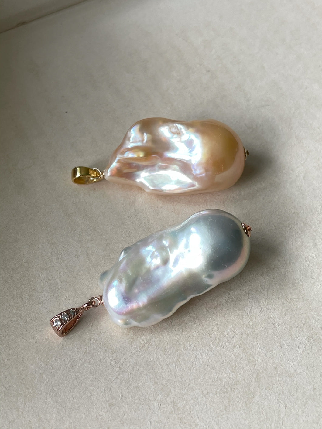 Big Baroque Pearl Pendants