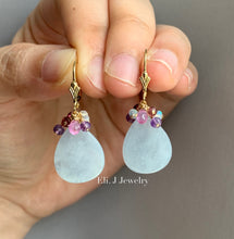 Load image into Gallery viewer, Eli. J Signature: Type A Bluish Lavender Teardrops, Sapphires &amp; Gems 14kGF