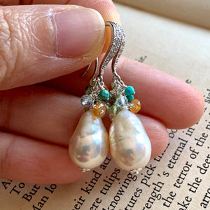 Summer Gems Edison White Pearls on Sterling Silver