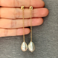 Load image into Gallery viewer, Lustrous White Pearls on 14k Gold Filled Studs