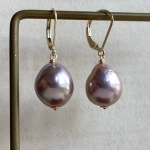 Lavender- Gold Lustre Edison Pearls 14kGF