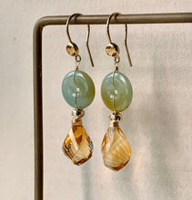 Load image into Gallery viewer, Petite Jade Donuts: Blue-Green-Yellow Type A Jade &amp; Citrine