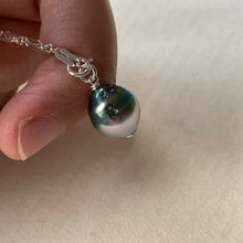 Load image into Gallery viewer, Silver-Peacock AA Tahitian Pearl 925 Silver Bracelet
