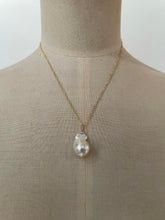 Load image into Gallery viewer, Small Ivory Baroque Pearl 14kGF Necklace