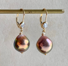 Load image into Gallery viewer, Rainbow Gold Lustre Pearls on 14k Gold Filled