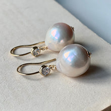 Load image into Gallery viewer, AAA White Baroque Pearls on 14k GF