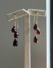 Load image into Gallery viewer, Rhodolite Garnet Cascade 14kGF Earrings