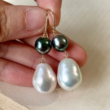 Load image into Gallery viewer, AAA Tahitian Pearls, White Baroque Pearls 14kGF