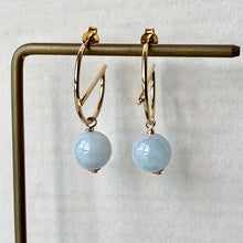 Load image into Gallery viewer, Modern Jade Hoops
