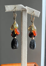 Load image into Gallery viewer, AAA Black Rutile, Gemstones 14kGF Earrings