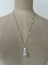 Load image into Gallery viewer, Ivory Baroque Pearl, Keshi Pearls on 14kGF Necklace