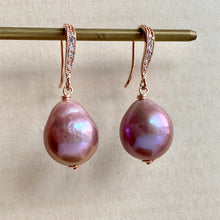 Load image into Gallery viewer, Large Lavender Edison Pearls Rose Gold