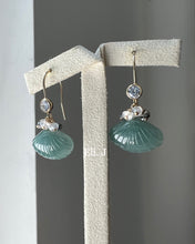 Load image into Gallery viewer, Exclusive Jade Shells, B&amp;W gemstones 14kGF Earrings