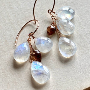 Rainbow Moonstone & Andalusite 14kGF