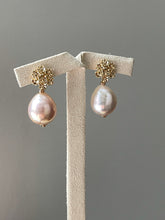 Load image into Gallery viewer, Light Peach Edison Pearls, Bouquet Studs 14kGF