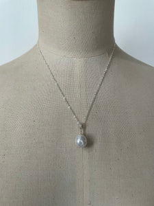 Ivory Pearl on 925 Silver Necklace