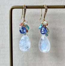 Load image into Gallery viewer, Shades of Blue #5: Rainbow Moonstone &amp; Gemstones
