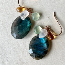 Load image into Gallery viewer, Shades of Blue #1: Labradorite Prehnite 14kGF