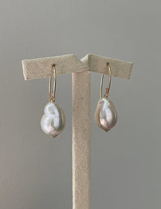 Ivory Pearls on Curved 14kGF Hooks