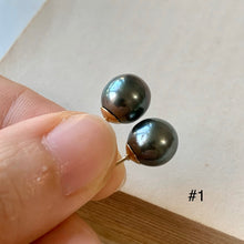 Load image into Gallery viewer, AA Tahitian Pearl Studs 14kGF: #1-3