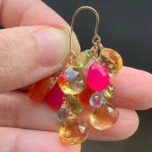 Load image into Gallery viewer, Colorful Gems- Citrine, Carnelian, Hot Pink