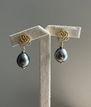 Load image into Gallery viewer, Tahitian Pearls on Rose Studs