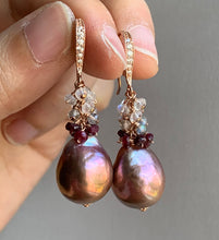 Load image into Gallery viewer, Lavender-Pink, Ruby, Rainbow Moonstone, Labradorite on 14k Rose Gold Filled