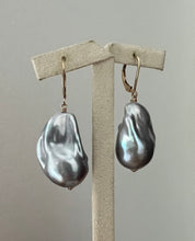 Load image into Gallery viewer, Large Silver Baroque Pearls 14kGF Earrings