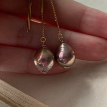 Load image into Gallery viewer, Gold Lustre AAA Edison Pearls on 14kGF Threaders