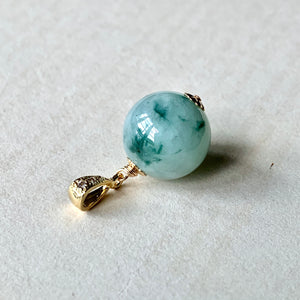 Floral Jade Earrings Pendant Set