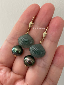Jade Shells #5: Peacock Tahitian Pearls