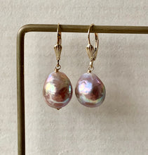 Load image into Gallery viewer, Rainbow Dusty Pink Edison Pearls 14kGF