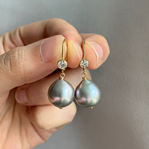 Silver Baroque Pearls on 14kGF