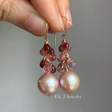 Load image into Gallery viewer, Large AAA Pink Edison Pearls, Pink Tourmaline &amp; Pink Topaz 14kRGF