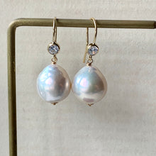 Load image into Gallery viewer, AAA White Baroque Pearls on 14k GF