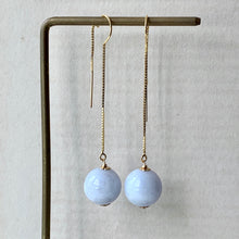 Load image into Gallery viewer, Large Lavender Jadeite Balls on 14kGF Threaders