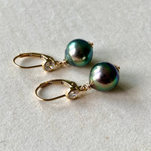 Load image into Gallery viewer, AAA Peacock Tahitian Pearls 14kGF
