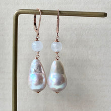 Load image into Gallery viewer, White Pearls Icy Jade 14kRGF