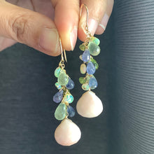 Load image into Gallery viewer, Pink Opal &amp; Ethereal Opal 14k Gold Filled Earrings