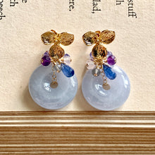 Load image into Gallery viewer, Grade A Lavender Jade Donuts &amp; Blue Purple Gemstone