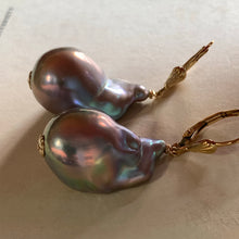 Load image into Gallery viewer, AAA Dark Silver Baroque Pearls on 14k Gold Filled