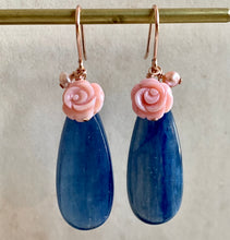 Load image into Gallery viewer, Kyanite &amp; Roses 14k Rose Gold Filled