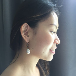 Baroque Pearls Wedding Earrings